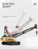 Ride On Cars: Huina RC CRANE 1:14 2.4Ghz Construction Tower Excavator Truck Toy Kids Boys Gift