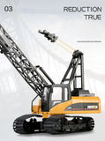Ride On Cars: Huina RC CRANE 1:14 2.4Ghz Construction Tower Excavator Truck Toy Kids Boys Gift