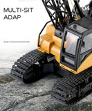 Ride On Cars: Huina RC CRANE 1:14 2.4Ghz Construction Tower Excavator Truck Toy Kids Boys Gift