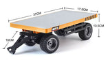 Ride On Cars: Huina 1/10 RC ForkLift Industrial Construction Engineering Vehicle Toy Trailer