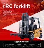Ride On Cars: Huina 1/10 RC 8CH ForkLift Excavator Industrial Construction Engineering Vehicle Truck Kids Adult Toys alloy