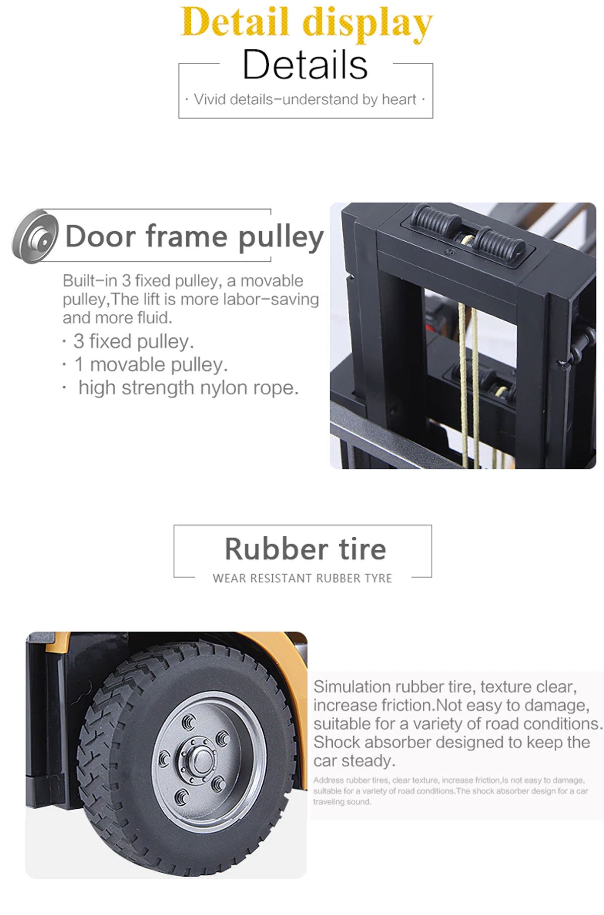 Ride On Cars: Huina 1/10 RC 8CH ForkLift Excavator Industrial Construction Engineering Vehicle Truck Kids Adult Toys alloy