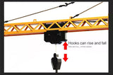 Ride On Cars: HUINA 1/14 12CH RC Alloy Tower Crane Engineering Construction Vehicle Toy Kids Car