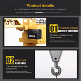 Ride On Cars: HUINA 1/14 12CH RC Alloy Tower Crane Engineering Construction Vehicle Toy Kids Car