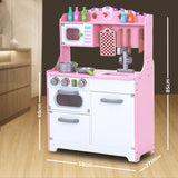 Pretend Play: Kids Wooden Kitchen Pretend Play Set Toy Toddlers Children Cooking Food Cookware