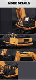 Ride On Cars: HUINA 1/16 11CH RC Alloy Excavator Construction Engineering Digger Vehicle Toy
