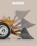 Ride On Cars: HUINA 1/18 6CH RC Alloy Construction Loader Bulldozer Engineering Vehicle Toy
