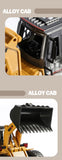 Ride On Cars: HUINA 1/18 6CH RC Alloy Construction Loader Bulldozer Engineering Vehicle Toy