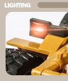 Ride On Cars: HUINA 1/18 6CH RC Alloy Construction Loader Bulldozer Engineering Vehicle Toy
