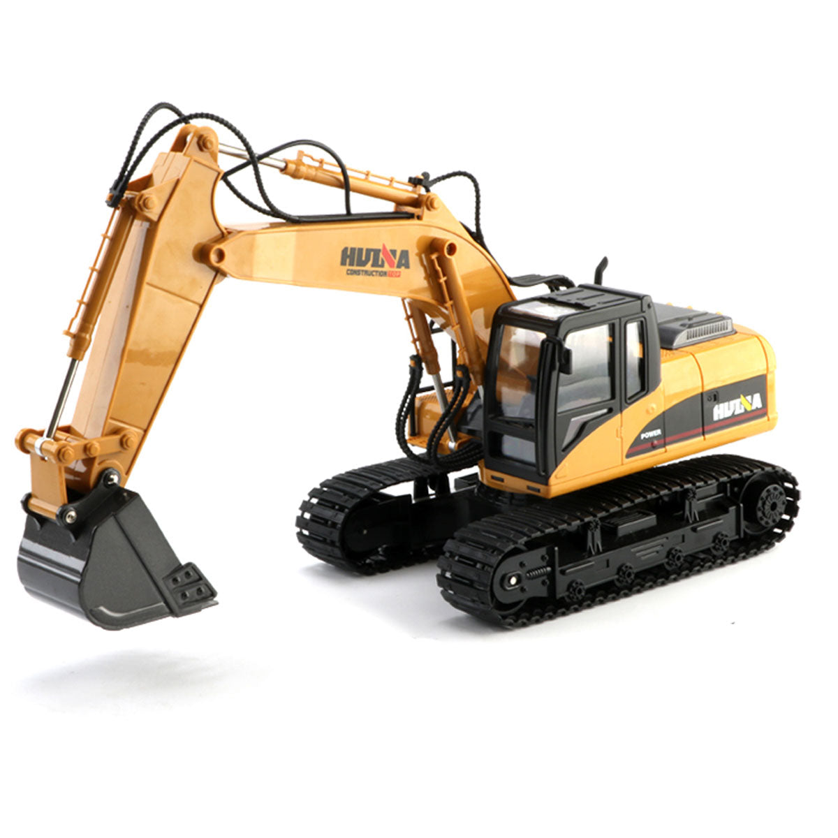 Ride On Cars: HUINA 1/14 15CH RC Alloy Excavator Construction Engineering Vehicle Digger Toy Gift