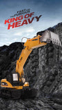 Ride On Cars: HUINA 1/14 15CH RC Alloy Excavator Construction Engineering Vehicle Digger Toy Gift