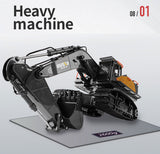 Ride On Cars: HUINA 1/14 22CH RC Alloy Excavator Construction Engineering Vehicle Toy Gift