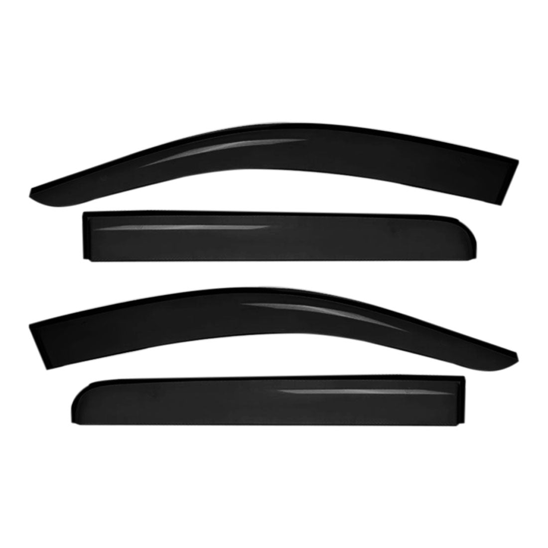 Automotive Decor: Weather shields Door Window Visors Weathershields Guard For Toyota Kluger 2014 - 2020