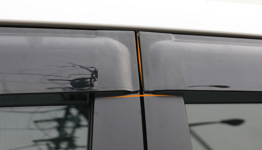 Automotive Decor: Weather shields Door Window Visors Weathershields Guard For Toyota Kluger 2014 - 2020