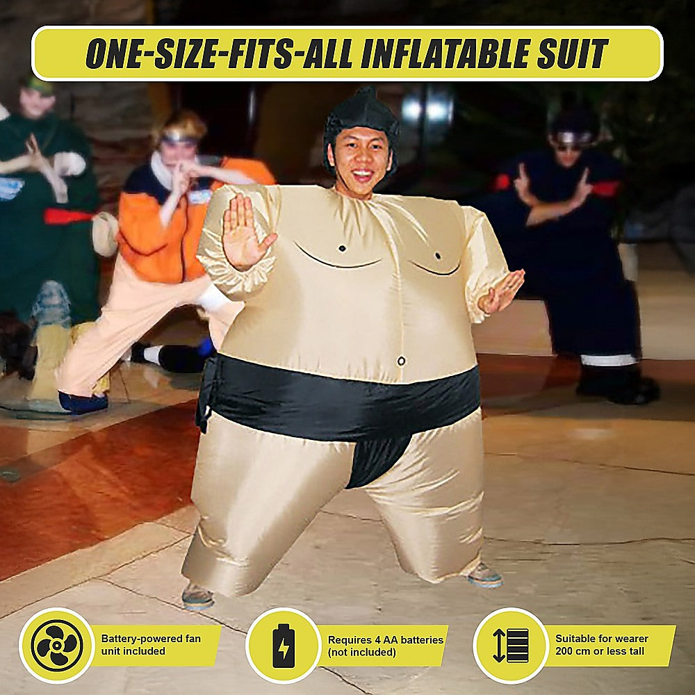 Costumes & Accessories: SUMO Fancy Dress Inflatable Suit -Fan Operated Costume