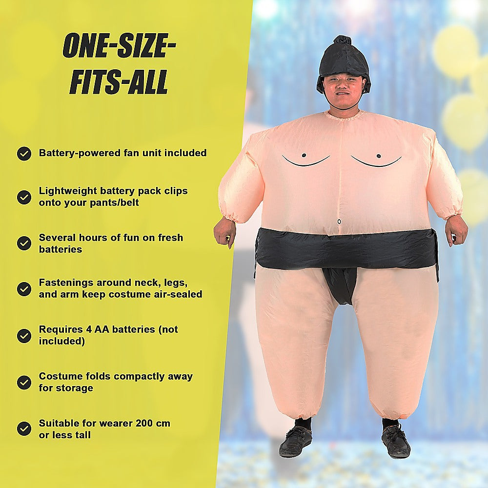 Costumes & Accessories: SUMO Fancy Dress Inflatable Suit -Fan Operated Costume