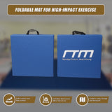 Yoga & Pilates: Folding Blue Exercise Mat  Gymnastics, Martial Arts, Yoga, Karate & Judo Training