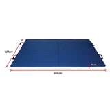 Yoga & Pilates: Folding Blue Exercise Mat  Gymnastics, Martial Arts, Yoga, Karate & Judo Training