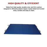Yoga & Pilates: Folding Blue Exercise Mat  Gymnastics, Martial Arts, Yoga, Karate & Judo Training