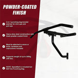 Boxing & Martial Arts: Wall Chin Up & Pull Up Bar with Punching Bag and Speedball Station Combo