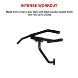 Boxing & Martial Arts: Wall Chin Up & Pull Up Bar with Punching Bag and Speedball Station Combo