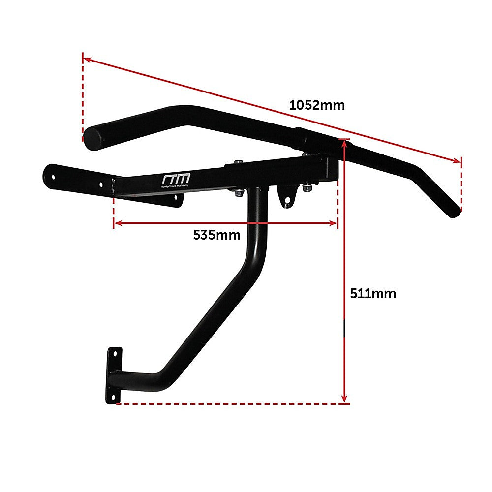 Boxing & Martial Arts: Wall Chin Up & Pull Up Bar with Punching Bag and Speedball Station Combo
