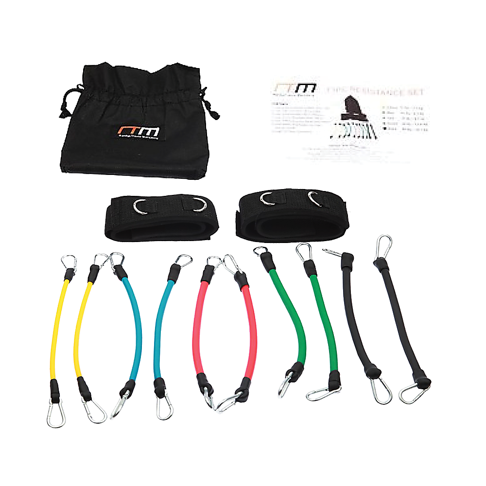 Gym Equipment & Accessories: 13PC Resistance Bands Set  Fitness Exercise Tubes with Handles & Leg Bands