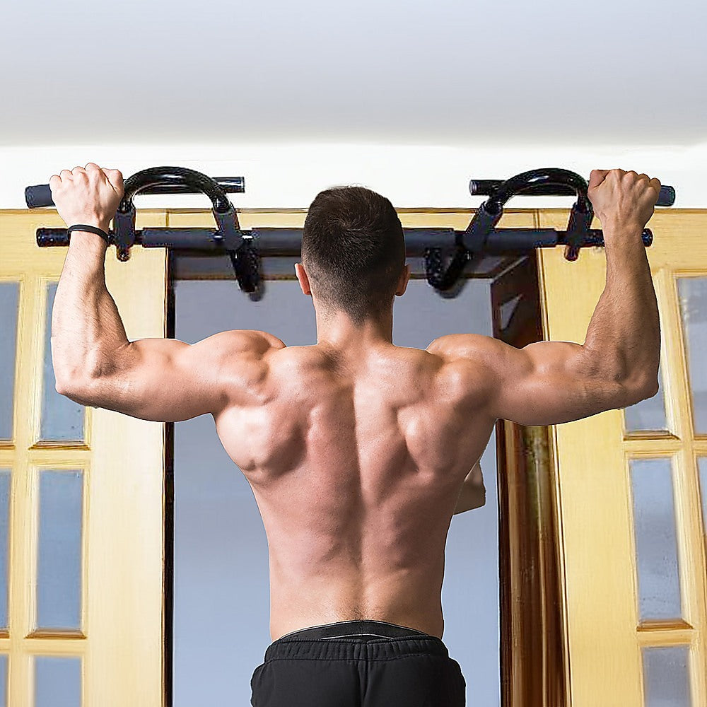 Gym Equipment & Accessories: Professional Doorway Pull Up Bar  Chin Up Gym Exercise Bar for Home Workouts