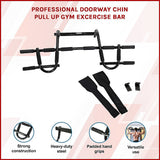 Gym Equipment & Accessories: Professional Doorway Pull Up Bar  Chin Up Gym Exercise Bar for Home Workouts