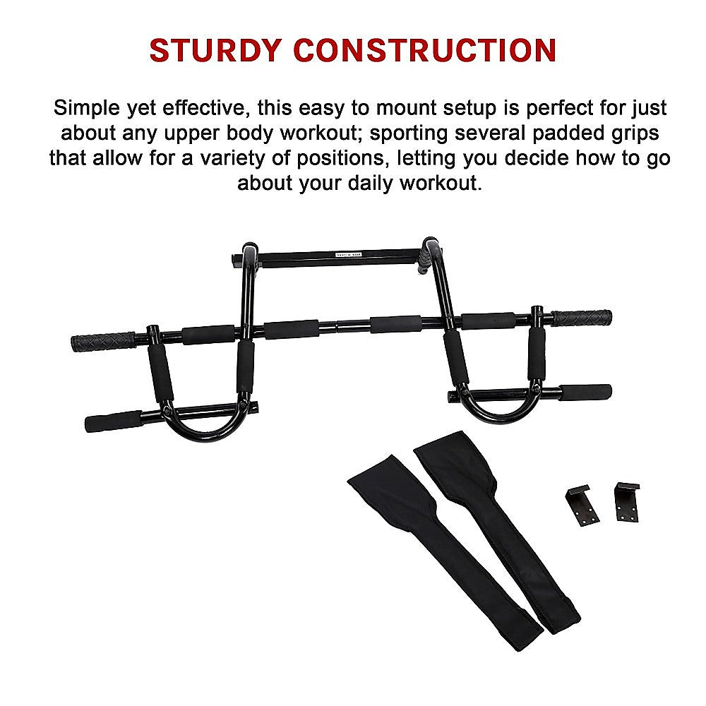 Gym Equipment & Accessories: Professional Doorway Pull Up Bar  Chin Up Gym Exercise Bar for Home Workouts