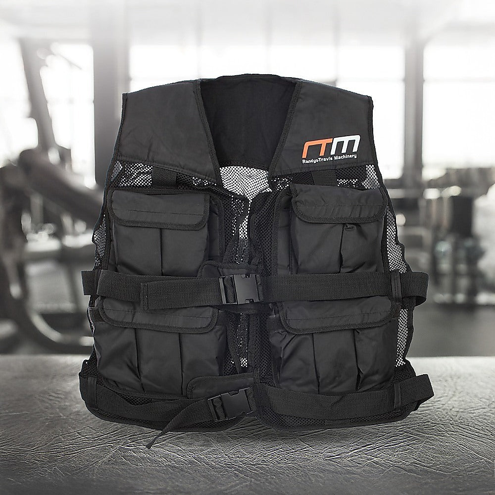 Weightlifting Machines & Racks: 20LBS Weighted Weight Gym Exercise Training Sport Vest