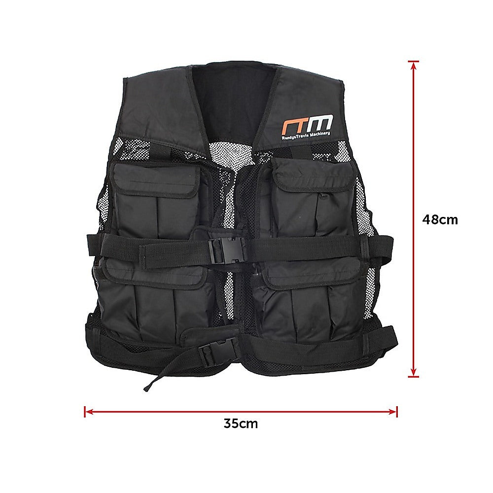 Weightlifting Machines & Racks: 20LBS Weighted Weight Gym Exercise Training Sport Vest