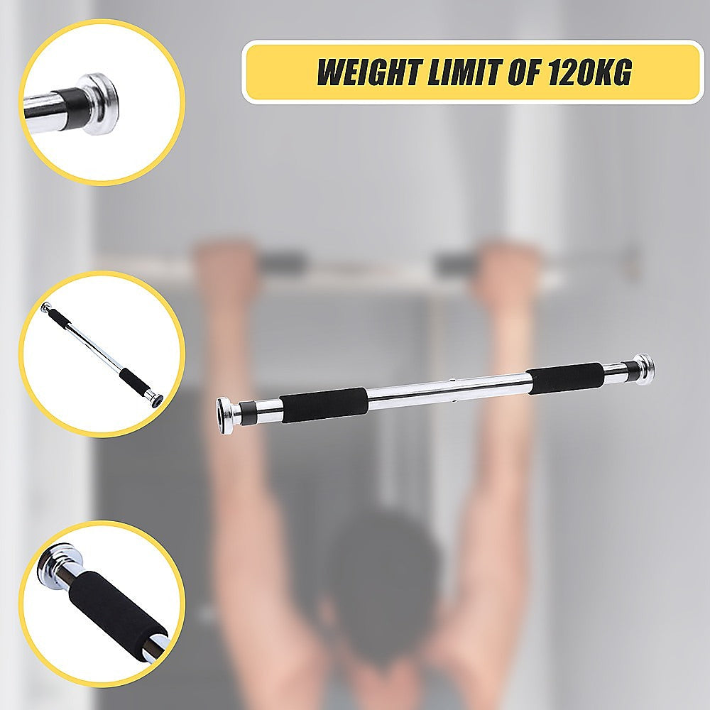 Gym Equipment & Accessories: Portable Doorway Chin Up Bar  Pull Up & Upper Body Training Home Gym
