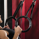 Gym Equipment & Accessories: Gymnastic Rings  Adjustable Exercise Training Rings for Home & CrossFit Workouts
