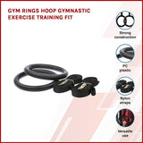 Gym Equipment & Accessories: Gymnastic Rings  Adjustable Exercise Training Rings for Home & CrossFit Workouts
