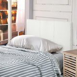 Headboards: PU Leather Single Bed Headboard Bedhead - White