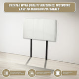 Headboards: PU Leather Single Bed Headboard Bedhead - White