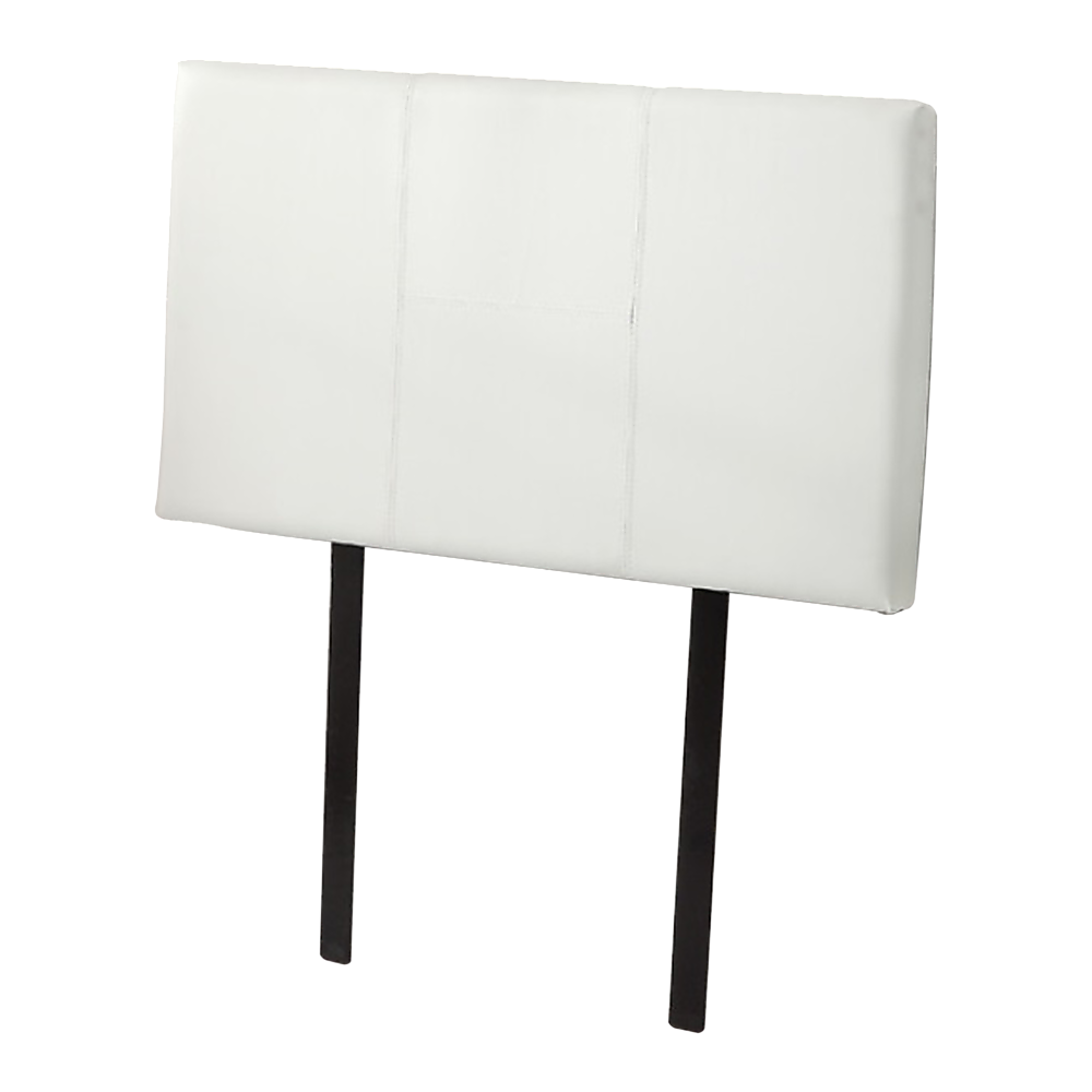 Headboards: PU Leather Single Bed Headboard Bedhead - White