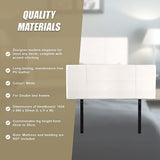 Headboards: PU Leather Double Bed Headboard Bedhead - White