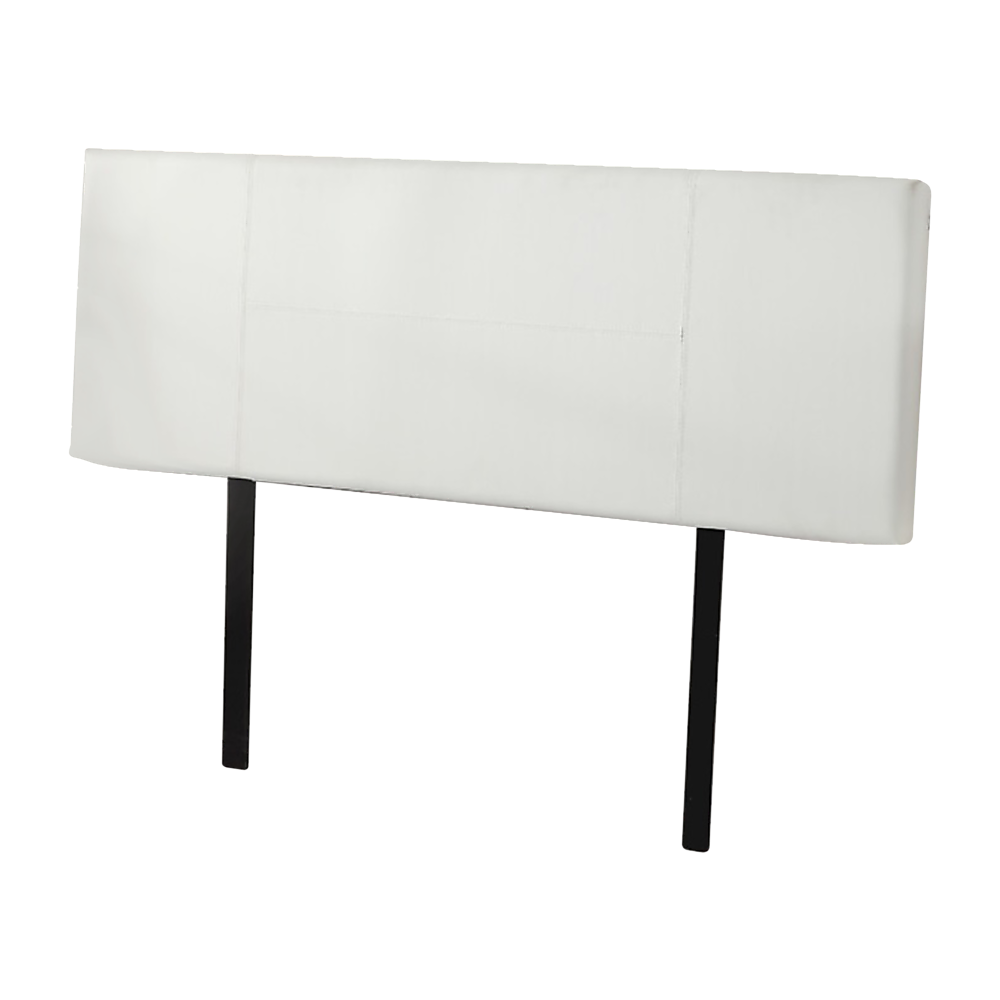 Headboards: PU Leather Double Bed Headboard Bedhead - White