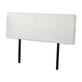 Headboards: PU Leather Double Bed Headboard Bedhead - White