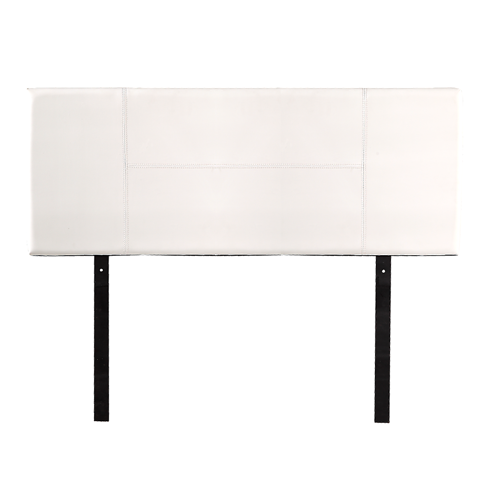 Headboards: PU Leather Double Bed Headboard Bedhead - White