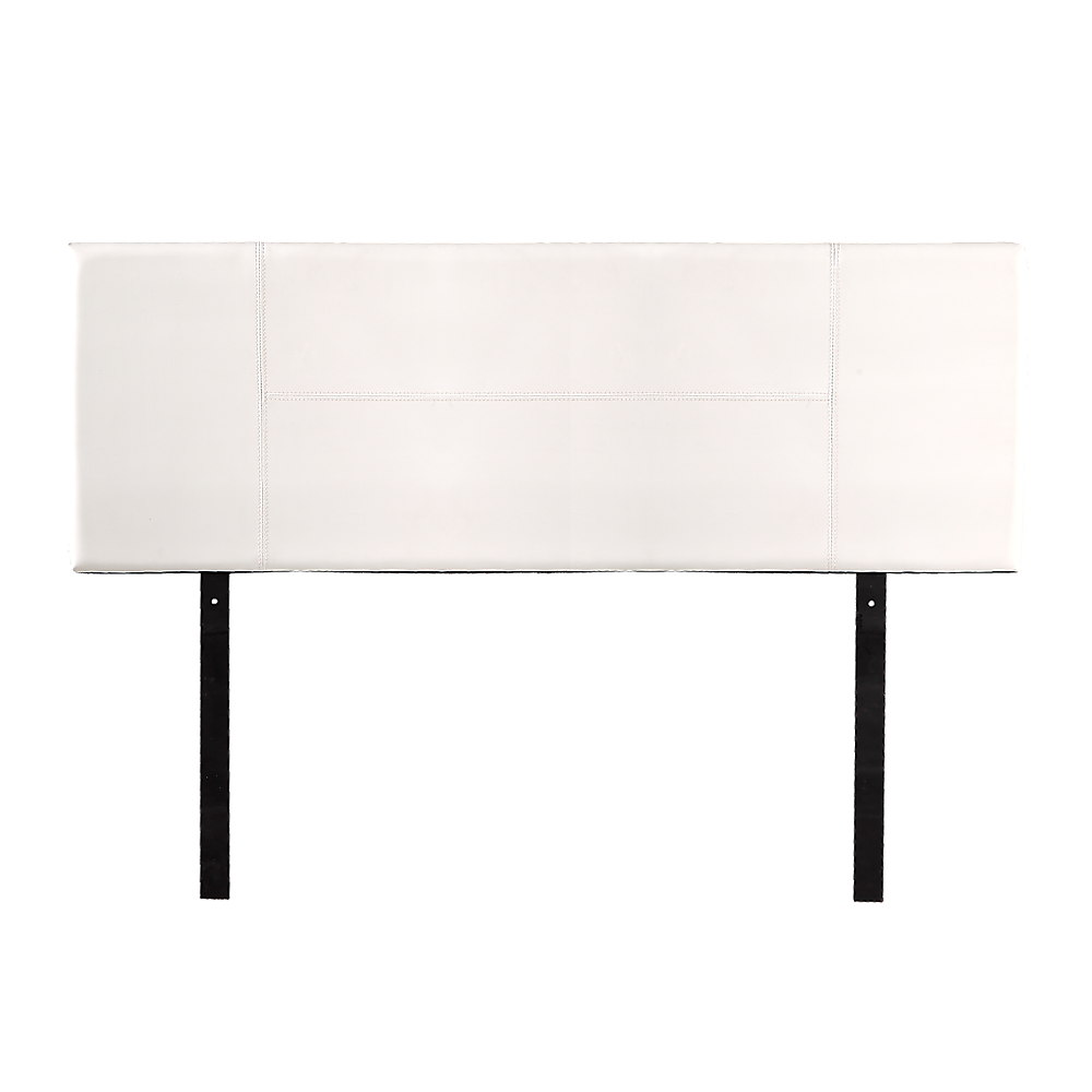 Headboards: PU Leather Queen Bed Headboard Bedhead - White