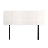 Headboards: PU Leather Queen Bed Headboard Bedhead - White