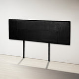 Headboards: PU Leather King Bed Headboard Bedhead - Black