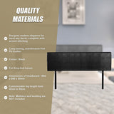 Headboards: PU Leather King Bed Headboard Bedhead - Black