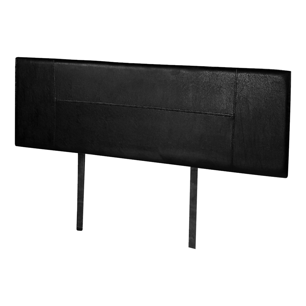 Headboards: PU Leather King Bed Headboard Bedhead - Black