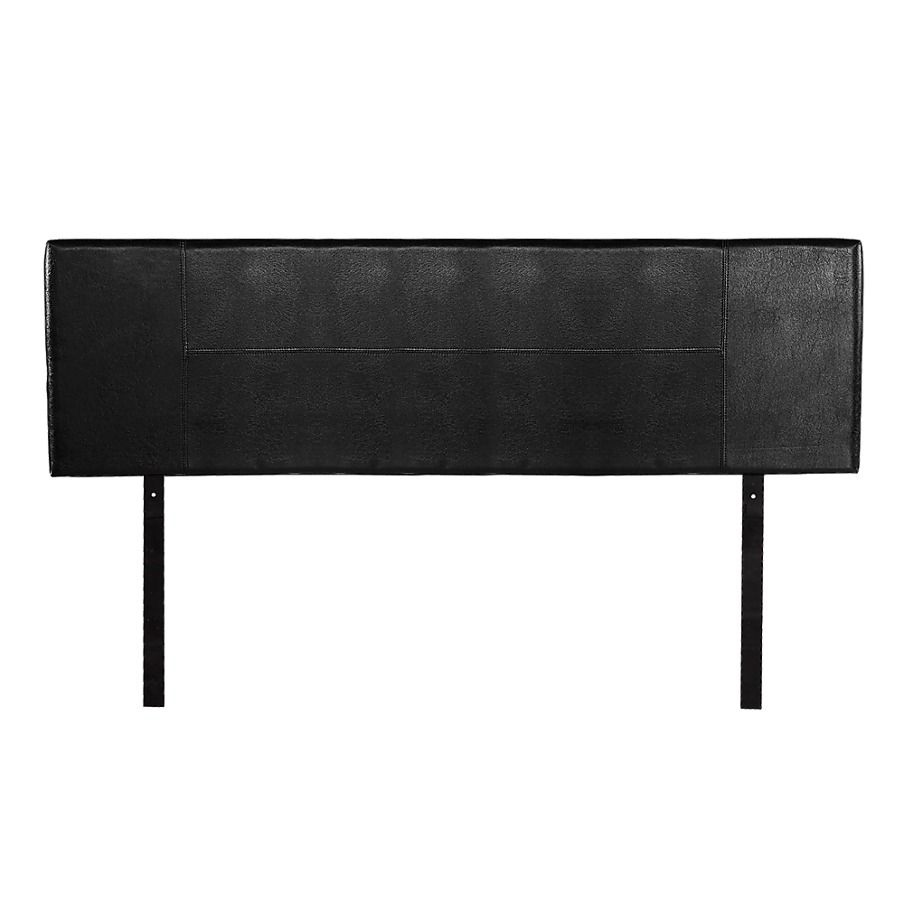 Headboards: PU Leather King Bed Headboard Bedhead - Black