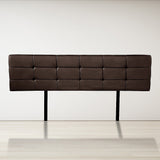 Headboards: PU Leather King Bed Deluxe Headboard Bedhead - Brown