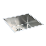 Kitchen Sinks: 490x440mm Handmade Stainless Steel Undermount / Topmount Kitchen Laundry Sink with Waste
